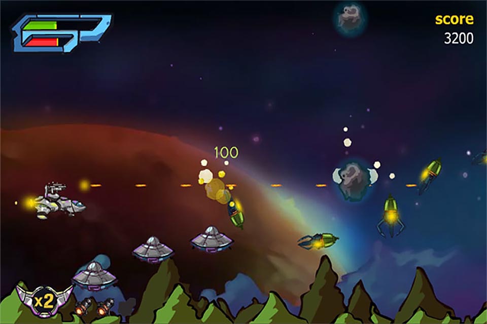 X-Fight Gunship － Galaxy Battle Shooting Simulation Game screenshot 4