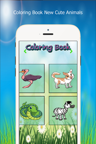 Kids Coloring Book New Cute Animals screenshot 3