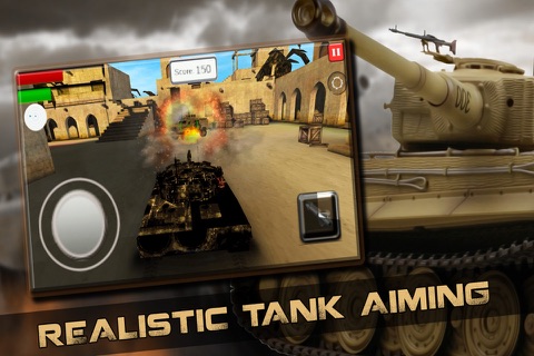 U.S Tank Desert Battle Attack - World war blitz soliders and modern tanks armored forces machine screenshot 4