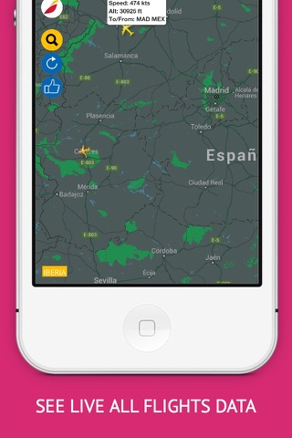 Spain Flights : Iberia, Air Europa, Easyjet Flight Tracker & Air Radar screenshot 2