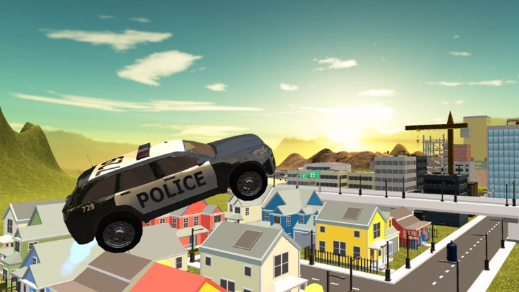 Flying Police Car Simulator 2016