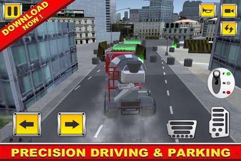 Multi Level - Big Truck, Mixer Truck, Backhoe - Parking Simulator 3D Games screenshot 2