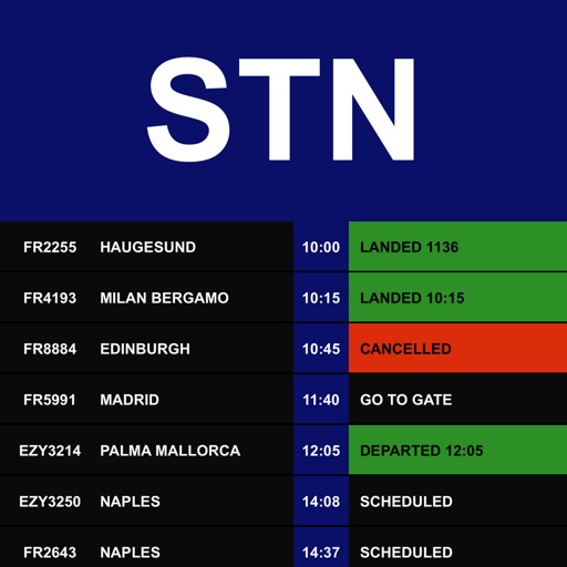 Flight Board - London Stansted Airport (STN) iOS App