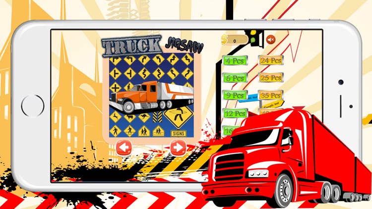 Play Crane & Monster Truck Cartoon Jigsaw Puzzles