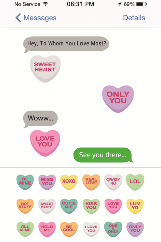 Candy Emojis - Love Hearts Edition screenshot 3