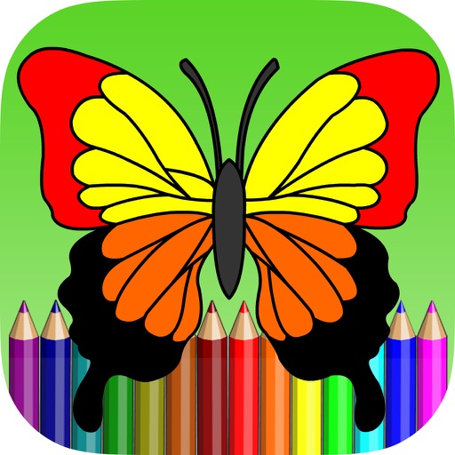 Butterfly Coloring Book For Kids iOS App