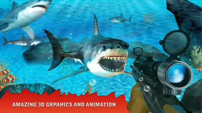 Shark Hunting - Deep sea underwater shooting game(圖4)-速報App