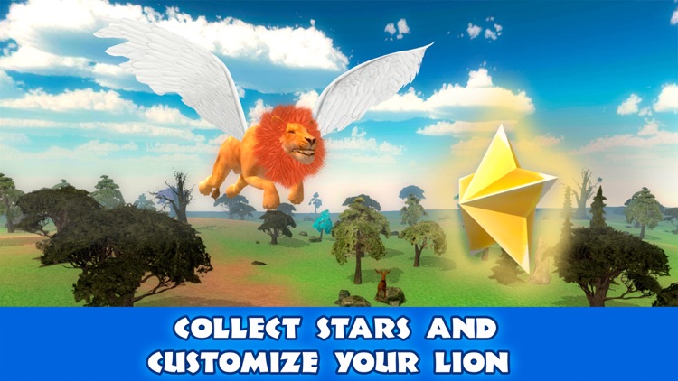 Wild Flying Lion Simulator 3D Full screenshot-3