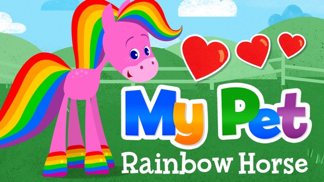 My Pet Rainbow Horse: Virtual Pet Game for Kids(圖1)-速報App