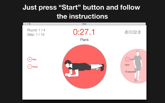 Plank - static interval trainings(圖3)-速報App