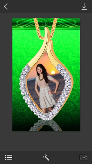 Locket jewelry Photo Frames - Instant Frame Maker & Photo Ed(圖2)-速報App