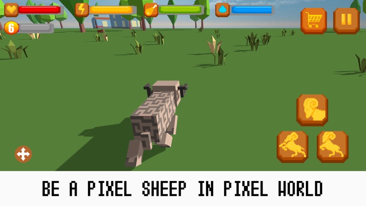 Pixel Wildlife: Sheep Survival Simulator Free