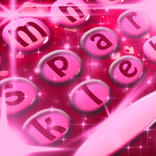 Sparkle Keyboard Skins – Girly Keyboards Changer with Glitter Background.s and Fonts