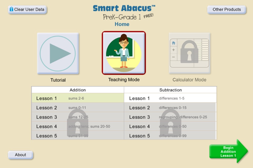 Smart Abacus™ PreK-Grade 1 (Free) – Addition and Subtraction screenshot 2