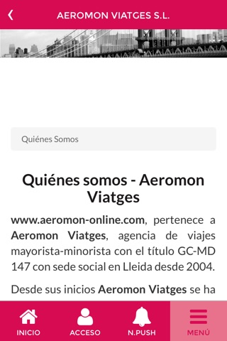 AEROMON VIATGES screenshot 2