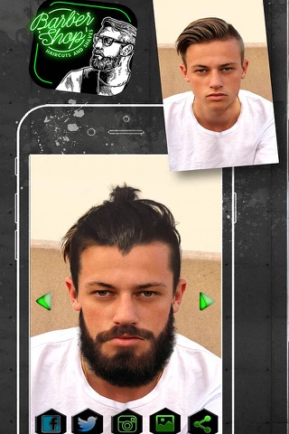 Barber Shop Photo Editor – Virtual Men Hair.style.s & Beard Salon, Shave and Add Mustaches screenshot 4