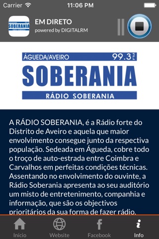 Rádio Soberania screenshot 2