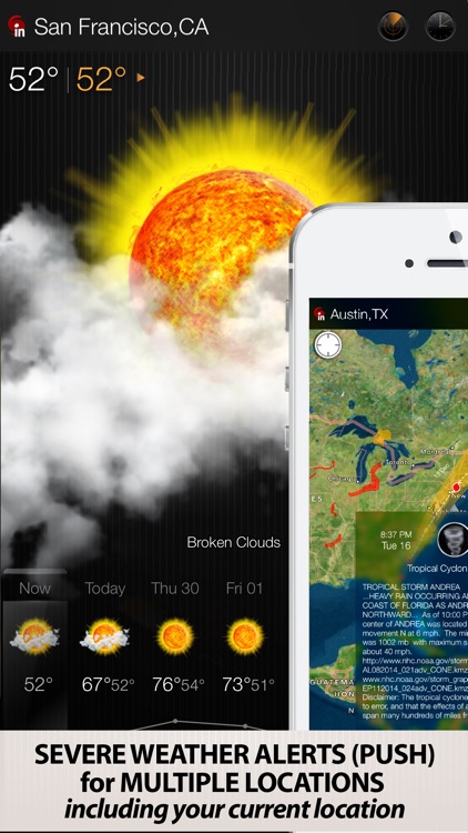 eWeather HD - Accurate 10 Day Weather Forecast with Severe Alerts, NOAA Hi-Res Radar and Storm Tracking