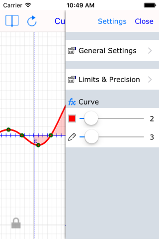 Curve Plot Graph Calc Lite screenshot 4