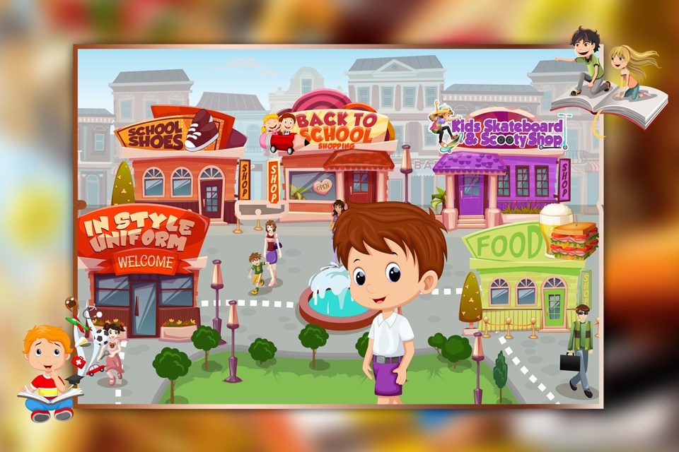 Supermarket Boy School Shopping - Learn to buy uniform, lunchbox & shoes in crazy Super market screenshot 3