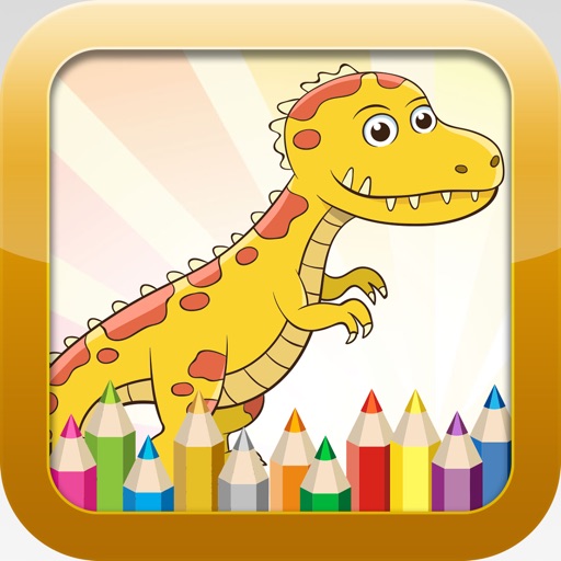 Dinosaur Coloring Book - Educational Coloring Games Free ! For kids and Toddlers Icon