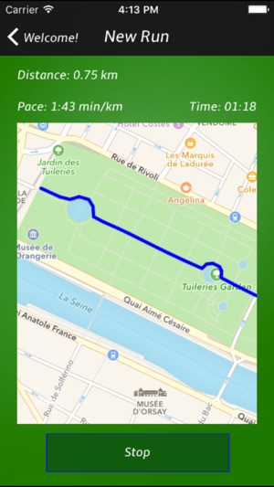 Map Running - track your run