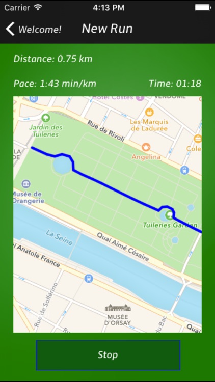 Map Running - track your run