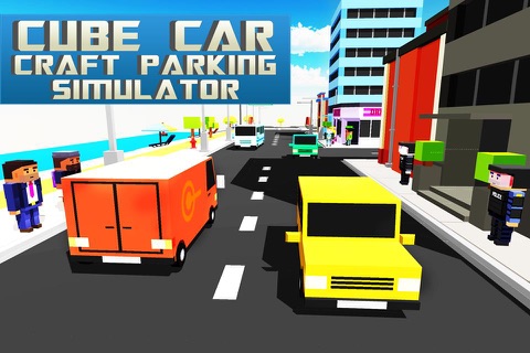 Cube Car Craft Parking Simulator 3D - Car Driving Game screenshot 4