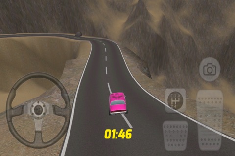 Pink Car Hill Race screenshot 3