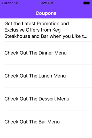 Coupons for The Keg Steakhouse & Bar screenshot 2