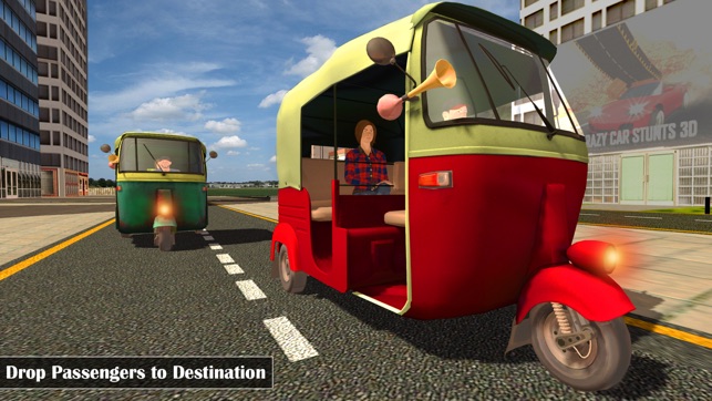 Futuristic Flying Tuk Tuk Simulator - Auto Rickshaw Driving(圖1)-速報App