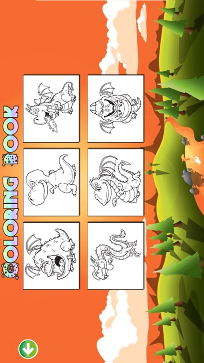 Little Dragon Coloring Pages Kids Painting Game