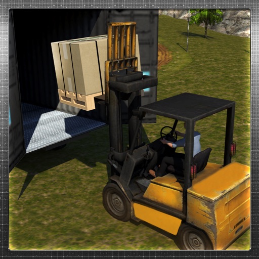 Extreme Cargo Transport Truck Driver & Forklift Crane Operator Game Icon