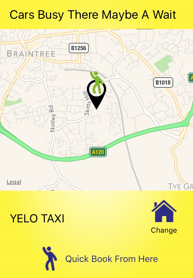 Yelo Taxi Braintree screenshot 2