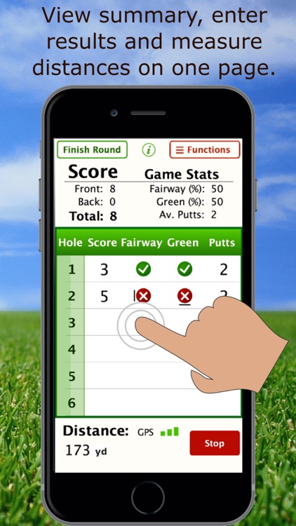 Golf StatKeeper scorecard