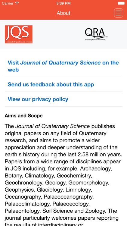 Journal of Quaternary Science screenshot-3