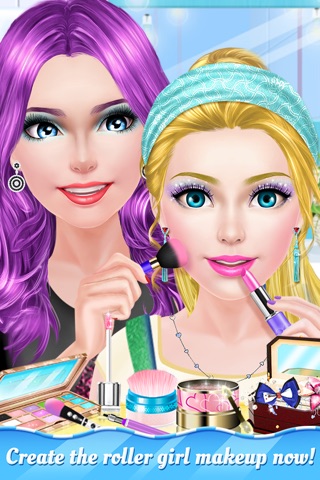 Summer Roller Girls - BFF Holiday Salon: SPA, Makeup, Dressup Game for Free screenshot 3