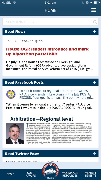 NALC Member App