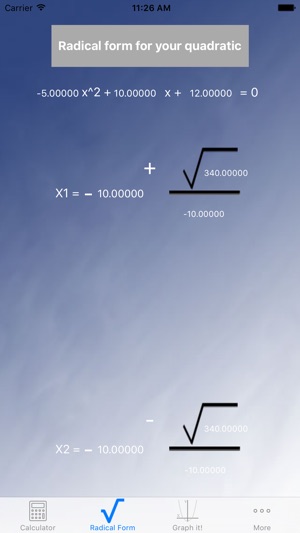 Blue Quadratic Solver(圖4)-速報App