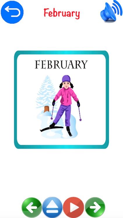 Calendar Learning for Kids Using Flashcards and Sounds