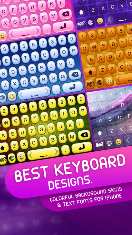 Best Keyboard Designs – Color.ful Background Skin.s & Text Font.s for iPhone