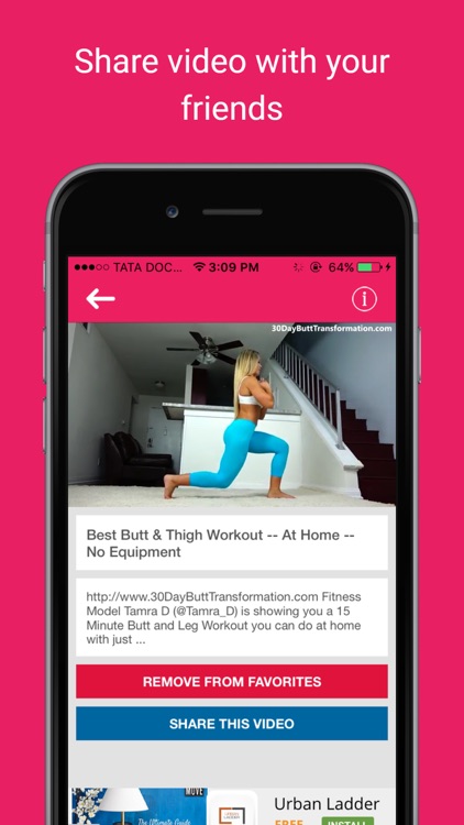 Home exercise videos : Body curve fitness workouts screenshot-3