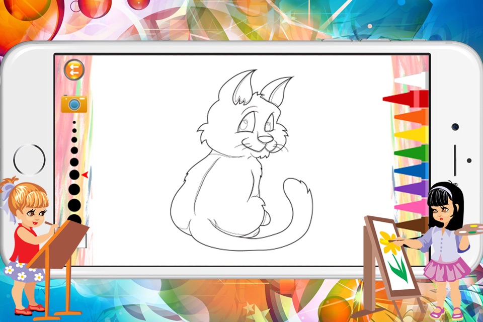 Neko Cute Cat Coloring Book for preschool screenshot 3