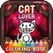 Hand Draw Cat Lover Coloring Book