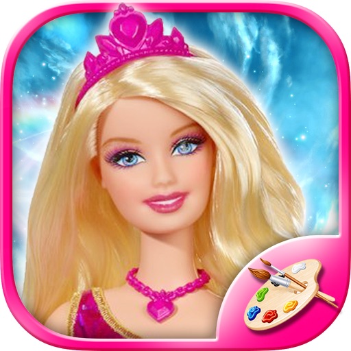 Princess Coloring Book - Kids Puzzle and Drawing Games Icon