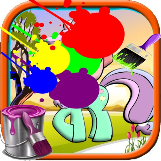 Coloring Page For Kids Free my little pony Version iOS App
