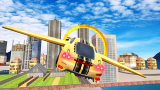Futuristic Flying Car Drive 3D - Extreme Car Driving Simulator with Muscle Car & Airplane Flight Pilot FREEのおすすめ画像1