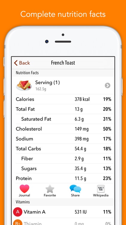 Nutrients - Nutrition facts for foods and recipes screenshot-3