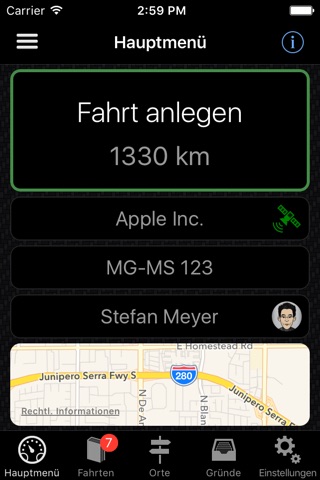 Fahrtenbuch screenshot 2