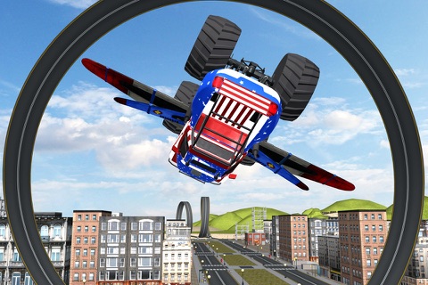 Flying Monster Truck Driver 3d simulator screenshot 2